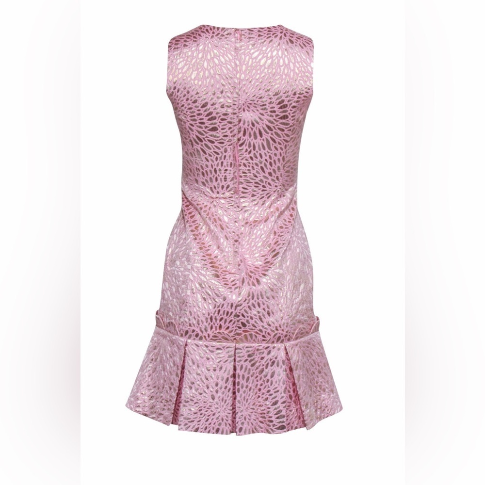 Lilly Pulitzer Pink and Silver Textured Dress - Picture 2 of 11